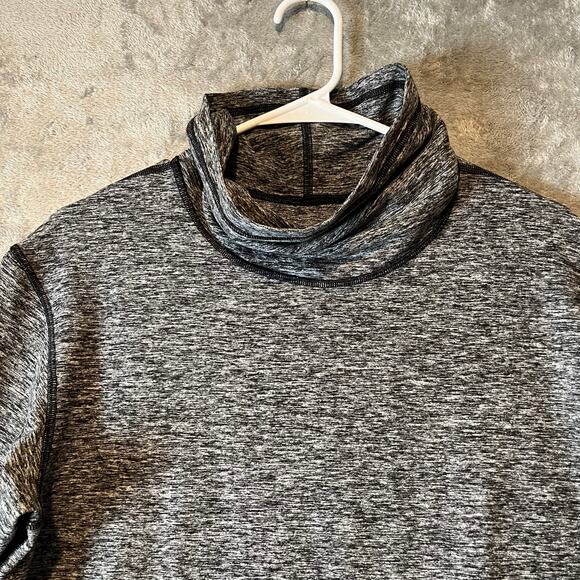 Lululemon Ready to Rulu Fleece Pullover Heathered Black Size 6 - Picture 3 of 7